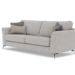 Chilton 3 Seater Sofa - 3 Seater Sofa Fabric — Chrome Feet / Barley Clay, gallery image 3