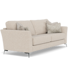 Chilton 3 Seater Sofa - 3 Seater Sofa Fabric — Chrome Feet / Barley Linen, gallery image 1