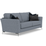 Chilton 3 Seater Sofa - 3 Seater Sofa Fabric — Chrome Feet / Barley Marine, gallery image 1