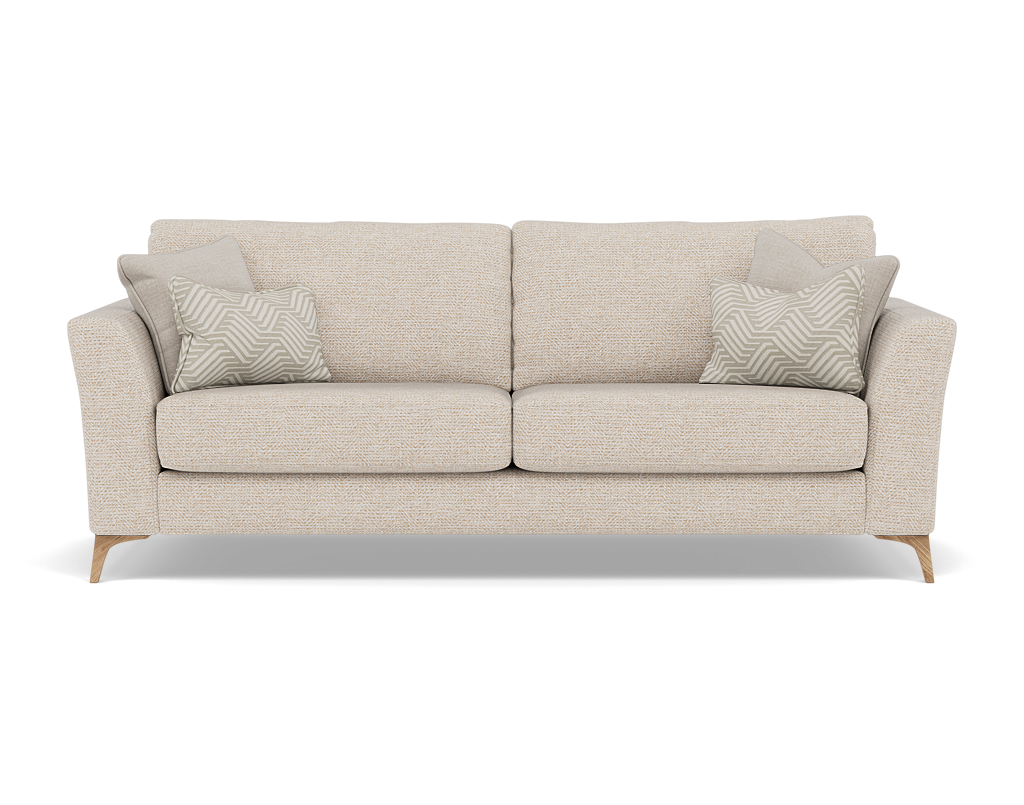 Chilton 3 Seater Sofa - 3 Seater Sofa Fabric 3 Seater Sofas Sterling Home 8 Light Feet Barley Linen