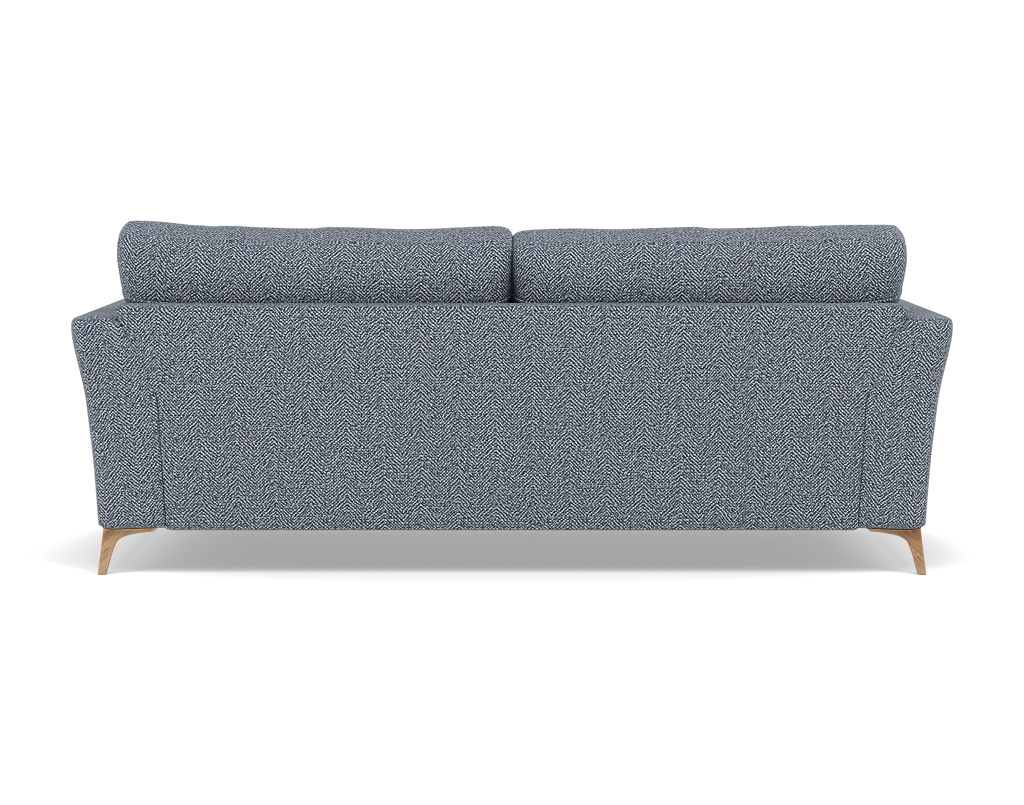 Chilton 3 Seater Sofa - 3 Seater Sofa Fabric — Light Feet / Barley Marine, gallery image 2