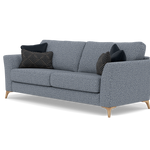 Chilton 3 Seater Sofa - 3 Seater Sofa Fabric — Light Feet / Barley Marine, gallery image 3