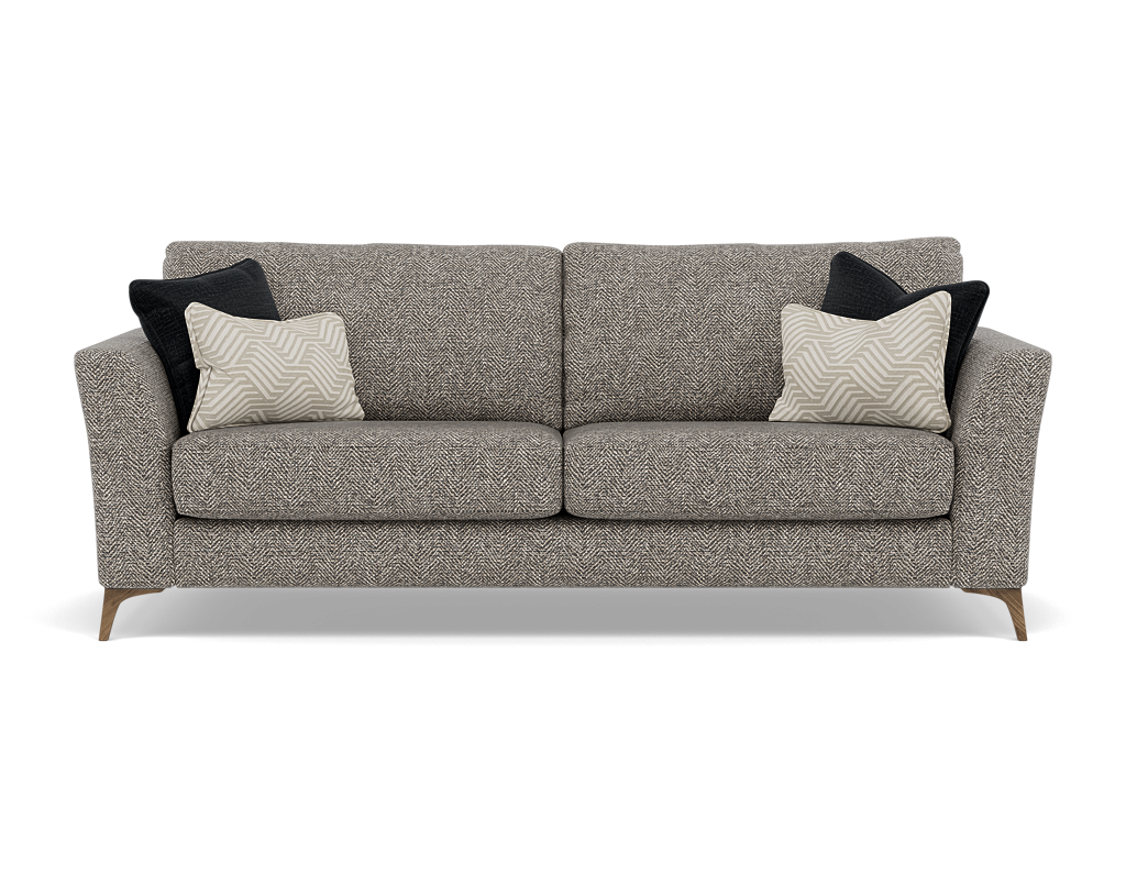 Chilton 3 Seater Sofa - 3 Seater Sofa Fabric 3 Seater Sofas Sterling Home 10 Smoke Feet Barley Charcoal