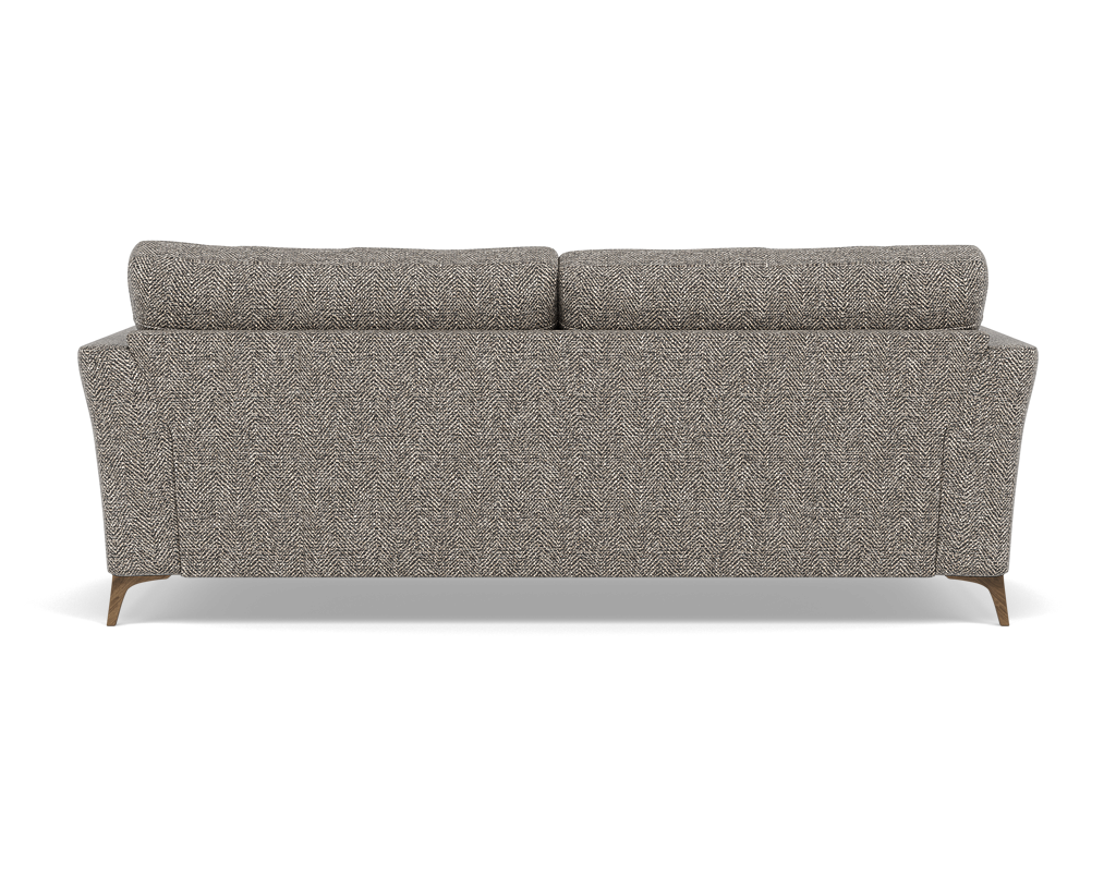 Chilton 3 Seater Sofa - 3 Seater Sofa Fabric — Smoke Feet / Barley Charcoal, gallery image 2
