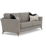 Chilton 3 Seater Sofa - 3 Seater Sofa Fabric — Smoke Feet / Barley Charcoal, gallery image 1