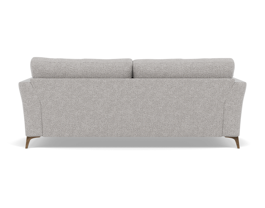 Chilton 3 Seater Sofa - 3 Seater Sofa Fabric — Smoke Feet / Barley Clay, gallery image 2