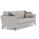 Chilton 3 Seater Sofa - 3 Seater Sofa Fabric — Smoke Feet / Barley Clay, gallery image 1