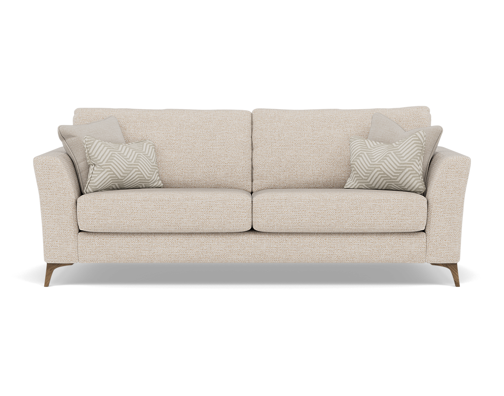 Chilton 3 Seater Sofa - 3 Seater Sofa Fabric 3 Seater Sofas Sterling Home 12 Smoke Feet Barley Linen