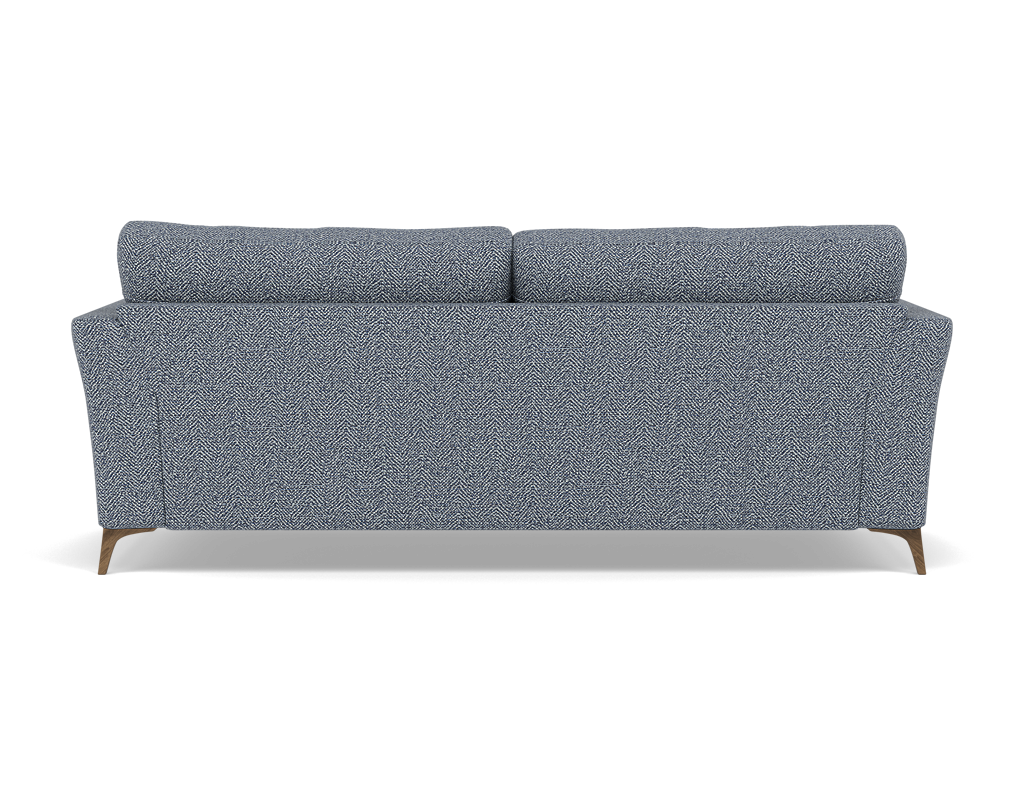 Chilton 3 Seater Sofa - 3 Seater Sofa Fabric — Smoke Feet / Barley Marine, gallery image 2