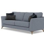 Chilton 3 Seater Sofa - 3 Seater Sofa Fabric — Smoke Feet / Barley Marine, gallery image 3