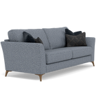 Chilton 3 Seater Sofa - 3 Seater Sofa Fabric — Smoke Feet / Barley Marine, gallery image 1