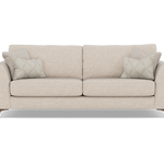 Chilton 3 Seater Sofa - 3 Seater Sofa Fabric 3 Seater Sofas Sterling Home 1 Chrome Feet Barley Linen