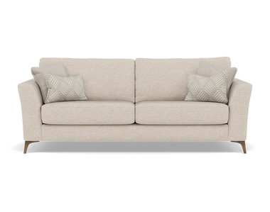 Chilton 3 Seater Sofa - 3 Seater Sofa Fabric 3 Seater Sofas Sterling Home 1 Chrome Feet Barley Linen