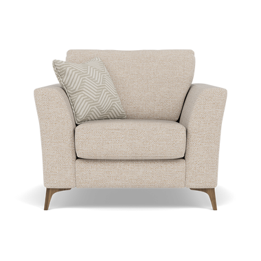 Chilton Armchair - Chair Fabric Armchairs Sterling Home 1 Chrome Feet Barley Linen