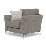 Chilton Armchair - Chair Fabric — Chrome Feet / Barley Charcoal, gallery image 3