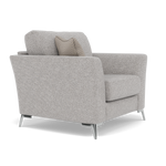 Chilton Armchair - Chair Fabric — Chrome Feet / Barley Clay, gallery image 1