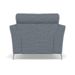 Chilton Armchair - Chair Fabric — Chrome Feet / Barley Marine, gallery image 2