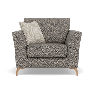 Chilton Armchair - Chair Fabric Armchairs Sterling Home 6 Light Feet Barley Charcoal