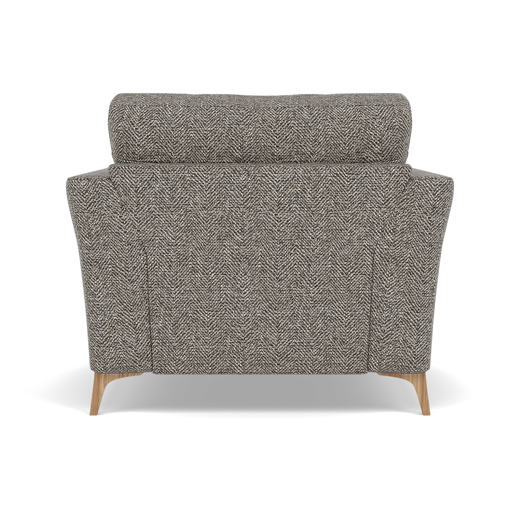 Chilton Armchair - Chair Fabric — Light Feet / Barley Charcoal, gallery image 2