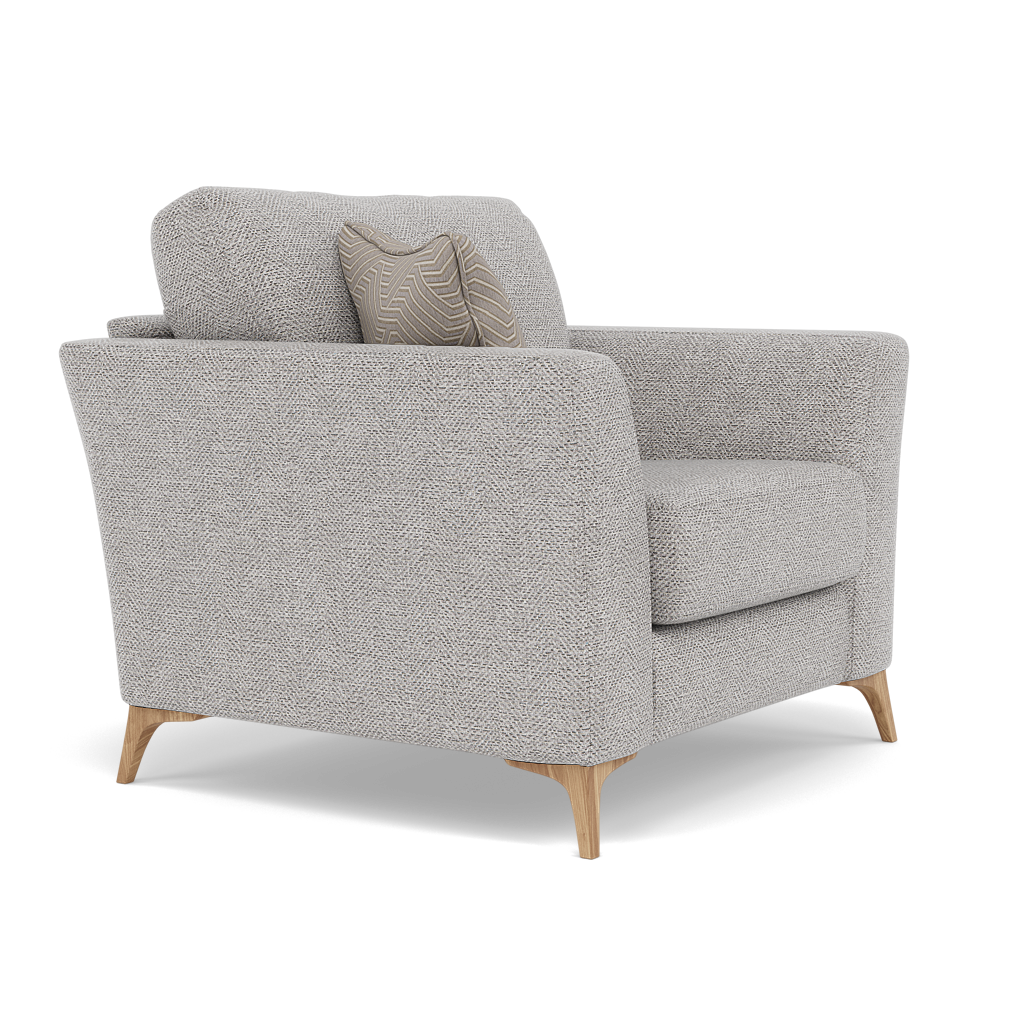 Chilton Armchair - Chair Fabric — Light Feet / Barley Clay, gallery image 1
