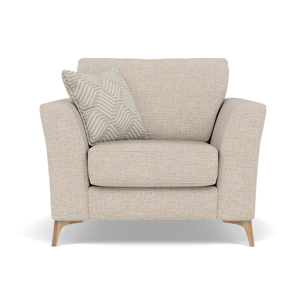 Chilton Armchair - Chair Fabric Armchairs Sterling Home 8 Light Feet Barley Linen