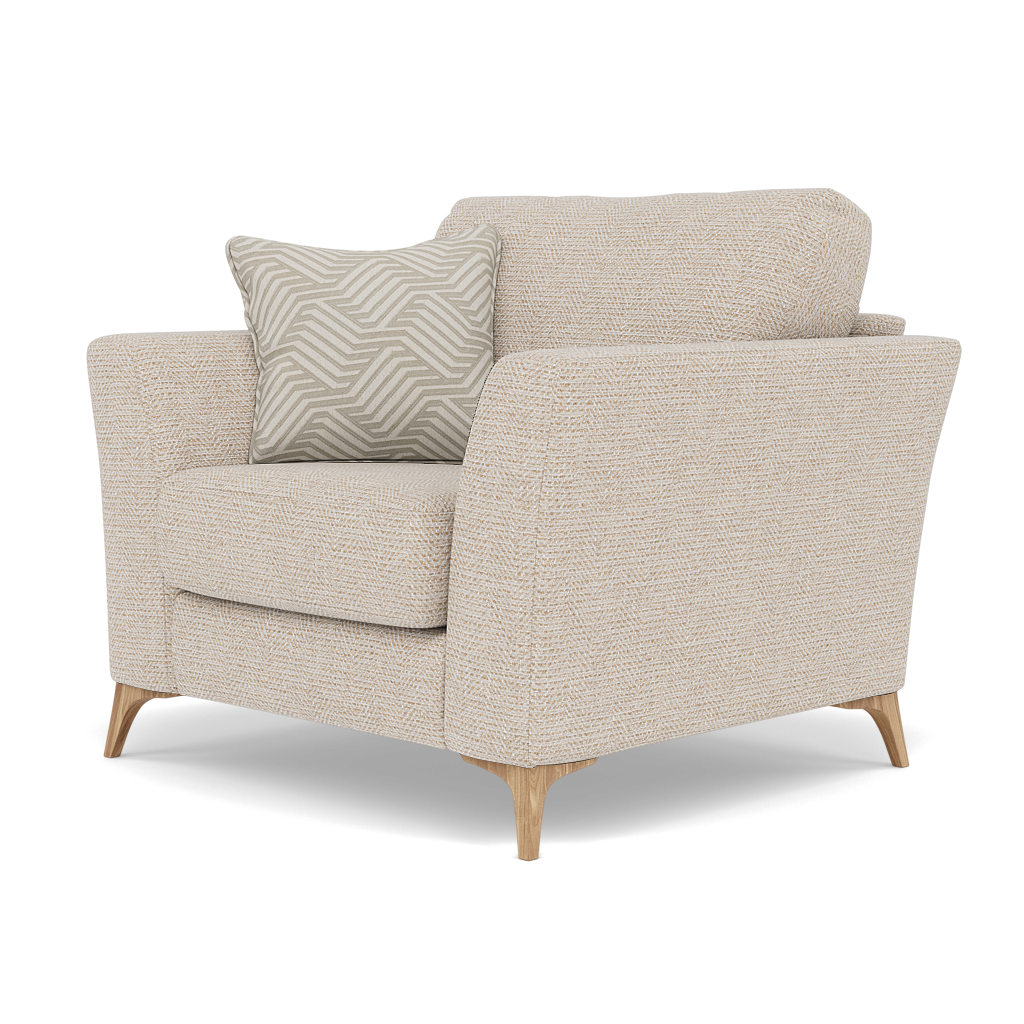 Chilton Armchair - Chair Fabric — Light Feet / Barley Linen, gallery image 3