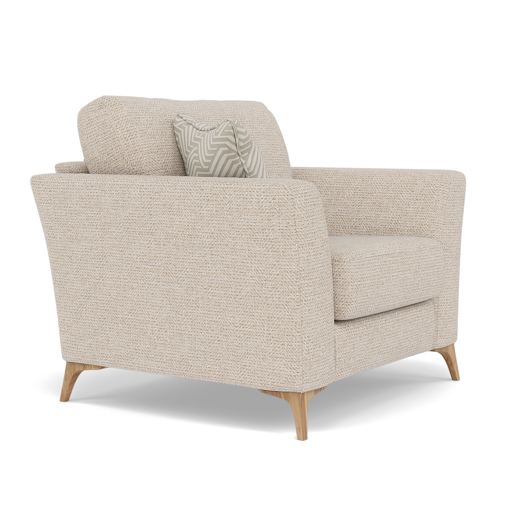 Chilton Armchair - Chair Fabric — Light Feet / Barley Linen, gallery image 1
