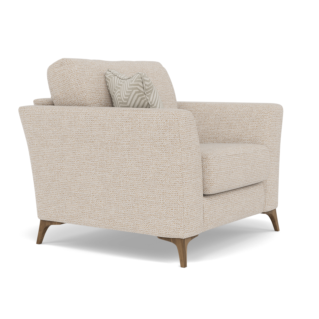 Chilton Armchair - Chair Fabric — Smoke Feet / Barley Linen, gallery image 1