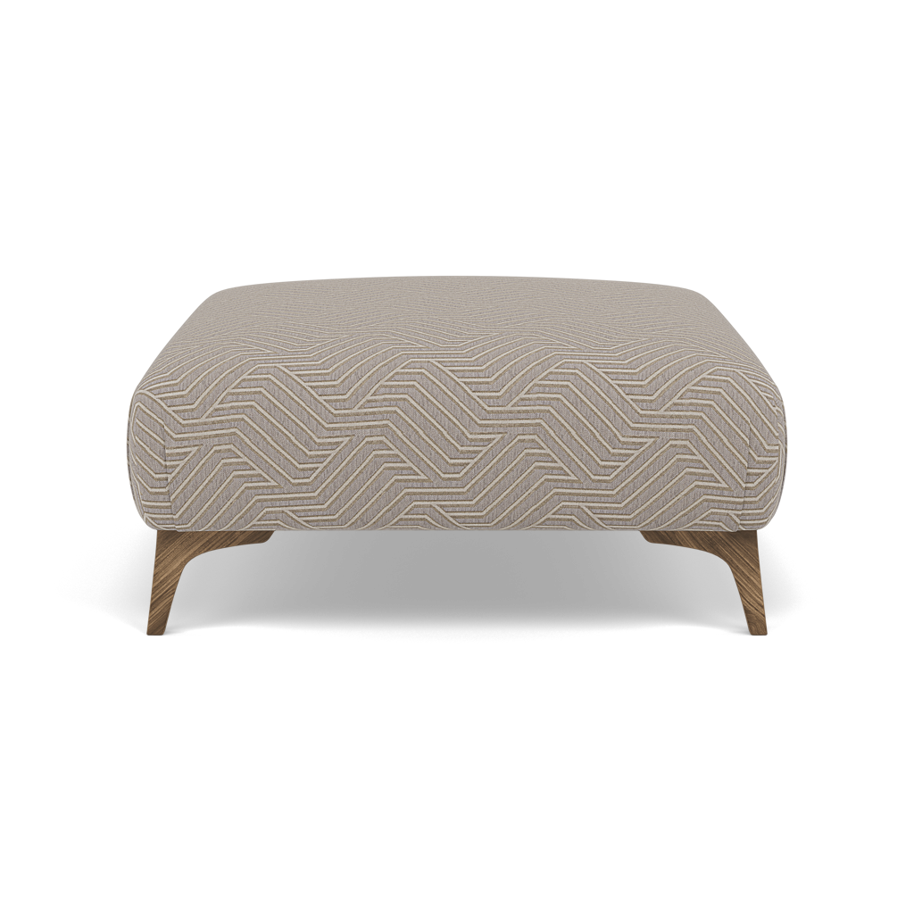 Chilton Footstool - Designer Stool Accent Fabric Footstools Sterling Home 3 Capri Ash