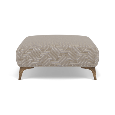 Chilton Footstool - Designer Stool Accent Fabric Footstools Sterling Home 3 Capri Ash