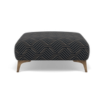 Chilton Footstool - Designer Stool Accent Fabric Footstools Sterling Home 4 Capri Obsidin