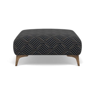 Chilton Footstool - Designer Stool Accent Fabric Footstools Sterling Home 4 Capri Obsidin
