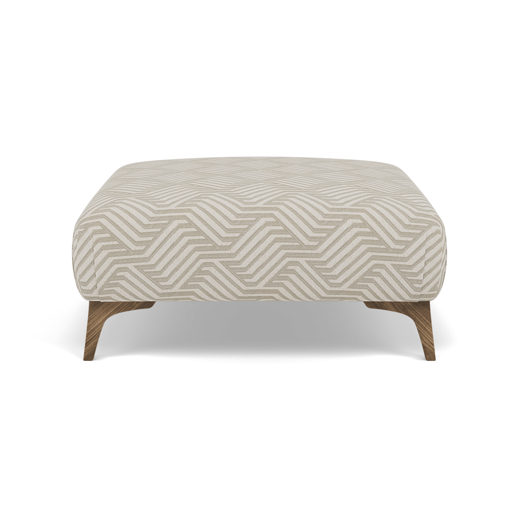 Chilton Footstool - Designer Stool Accent Fabric Footstools Sterling Home 1 Capri Oyster