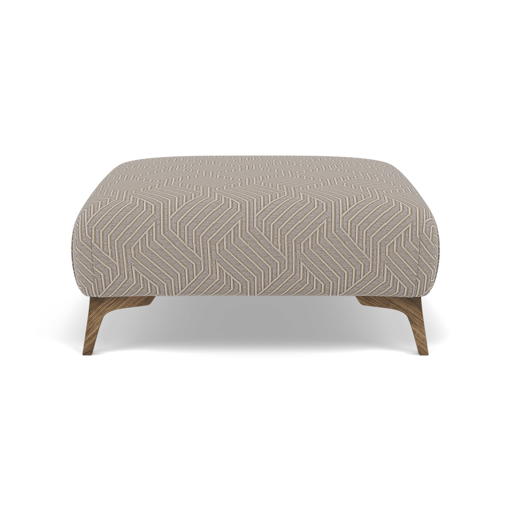 Chilton Footstool - Designer Stool Accent Fabric — Capri Ash, gallery image 2