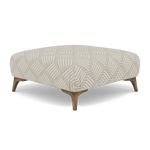 Chilton Footstool - Designer Stool Accent Fabric — Capri Oyster, gallery image 3