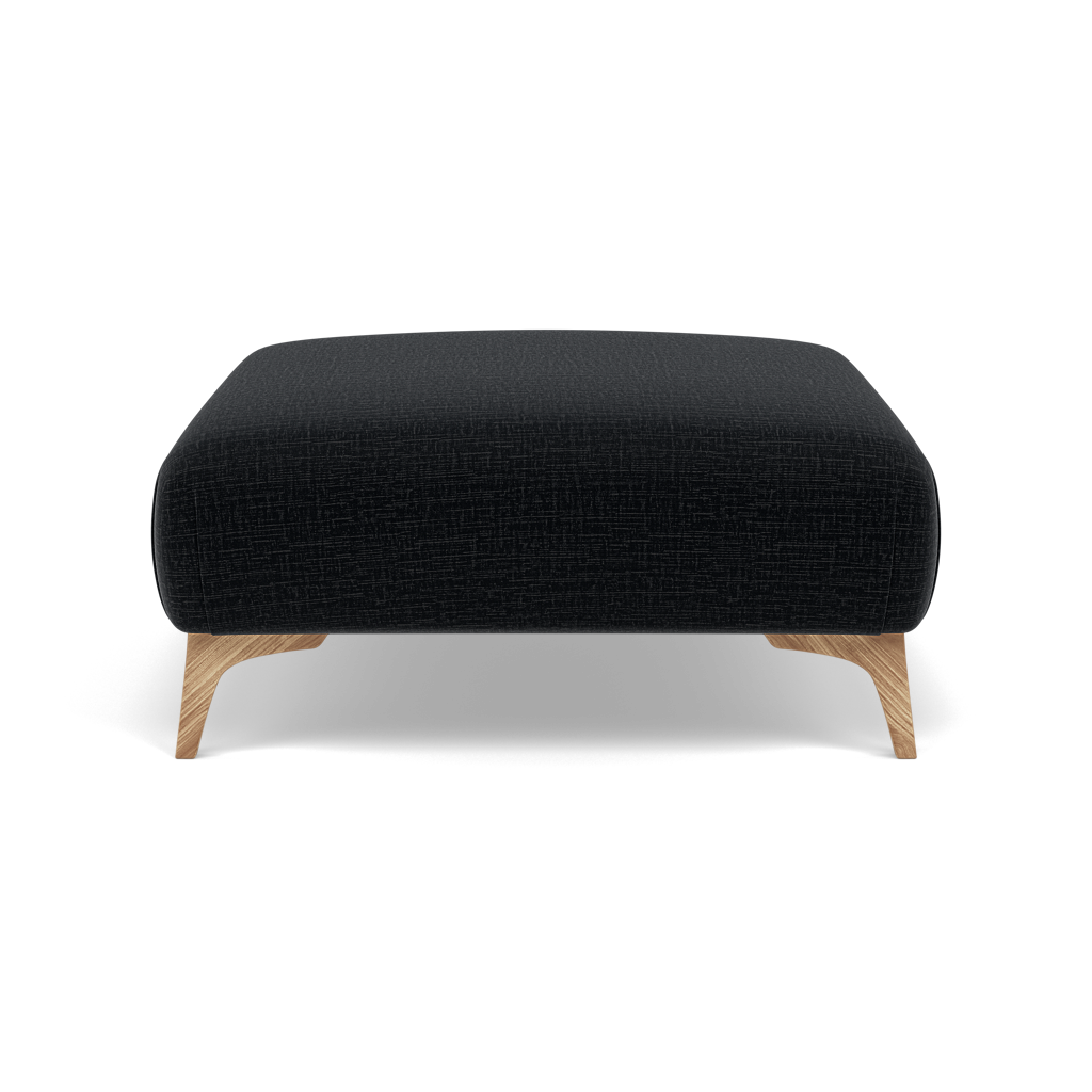 Chilton Footstool - Designer Stool Fabric Footstools Sterling Home 3 Light Feet Kobe Charcoal