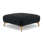 Chilton Footstool - Designer Stool Fabric — Light Feet / Kobe Charcoal, gallery image 3