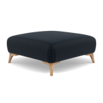 Chilton Footstool - Designer Stool Fabric — Light Feet / Kobe Ink, gallery image 3