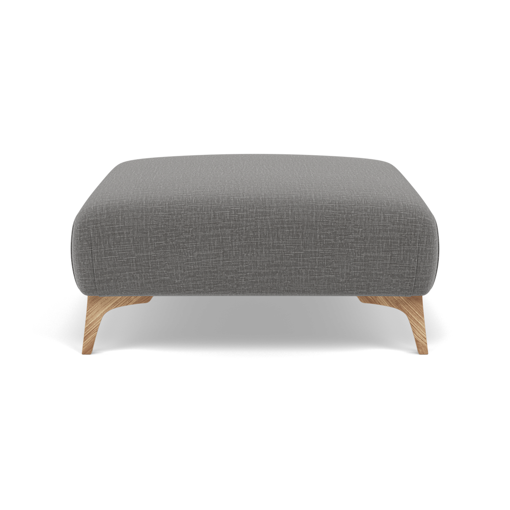 Chilton Footstool - Designer Stool Fabric Footstools Sterling Home 5 Light Feet Kobe Lead