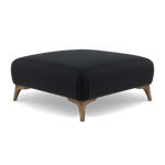 Chilton Footstool - Designer Stool Fabric — Smoke Feet / Kobe Charcoal, gallery image 3