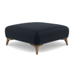 Chilton Footstool - Designer Stool Fabric — Smoke Feet / Kobe Ink, gallery image 3