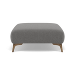 Chilton Footstool - Designer Stool Fabric — Smoke Feet / Kobe Lead, gallery image 2