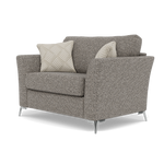 Chilton Loveseat - Cuddler Sofa Fabric — Chrome Feet / Barley Charcoal, gallery image 3