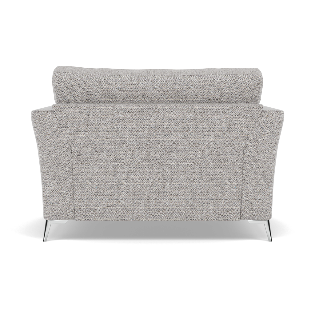 Chilton Loveseat - Cuddler Sofa Fabric — Chrome Feet / Barley Clay, gallery image 2