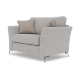 Chilton Loveseat - Cuddler Sofa Fabric — Chrome Feet / Barley Clay, gallery image 3