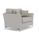 Chilton Loveseat - Cuddler Sofa Fabric — Chrome Feet / Barley Clay, gallery image 1