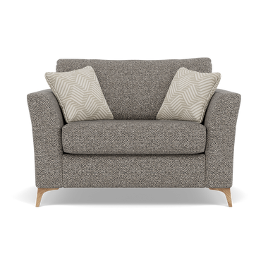 Chilton Loveseat - Cuddler Sofa Fabric Loveseats Sterling Home 7 Light Feet Barley Charcoal