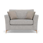 Chilton Loveseat - Cuddler Sofa Fabric Loveseats Sterling Home 8 Light Feet Barley Clay