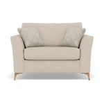 Chilton Loveseat - Cuddler Sofa Fabric Loveseats Sterling Home 6 Light Feet Barley Linen