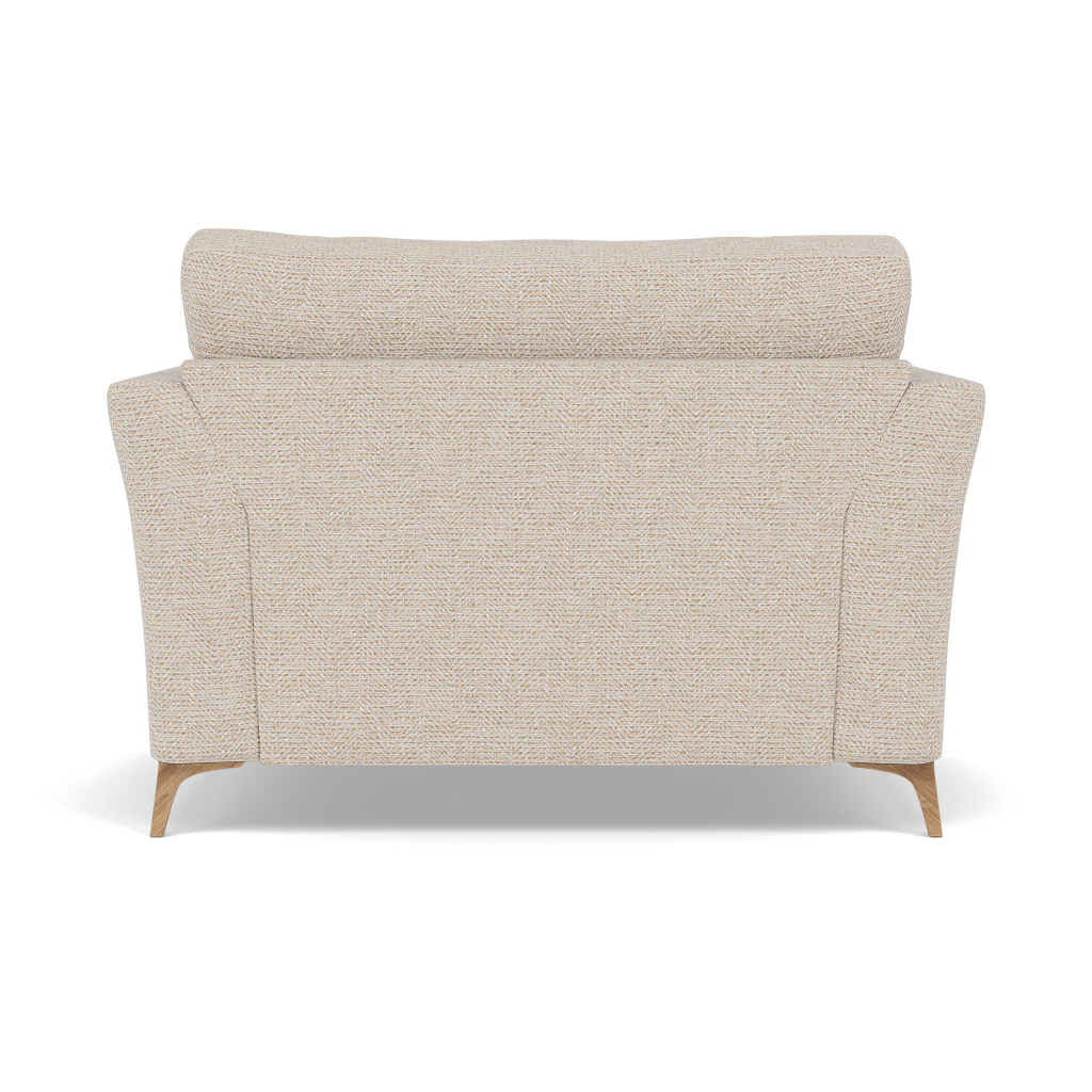 Chilton Loveseat - Cuddler Sofa Fabric — Light Feet / Barley Linen, gallery image 2